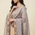 Banarasi pure tissue silk dupatta in purple colour with zari work
