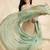 Banarasi pure munga silk dupatta in seagreen colour with zari work