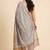 Banarasi pure tissue silk dupatta in purple colour with zari work