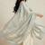 Banarasi pure chiniya crust silk dupatta in pistagreen colour with zari work