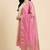 Banarasi cotton silk dupatta in pink colour with zari booti work