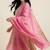 Banarasi cotton silk dupatta in pink colour with zari booti work