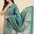Banarasi kataan silk dupatta in green colour with floral minakari work