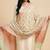 Banarasi pure khaddi georgette silk dupatta in yellow colour with zari work