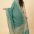 Banarasi pure khaddi georgette silk dupatta in green colour with zari work