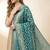 Banarasi pure khaddi georgette silk dupatta in green colour with zari work