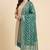 Banarasi pure khaddi georgette silk dupatta in green colour with zari work