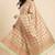 Banarasi pure khaddi georgette silk dupatta in yellow colour with zari work