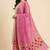 Banarasi pure munga silk dupatta in pink colour with zari work