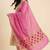 Banarasi pure munga silk dupatta in pink colour with zari work