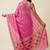 Banarasi pure munga silk dupatta in pink colour with zari work