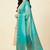 Banarasi pure chiffon silk dupatta in green colour with zari work