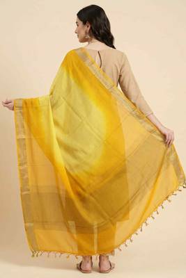 Banarasi pure chiffon silk dupatta in dual shade with zari work 2
