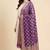 Banarasi pure chiffon silk dupatta in purple colour with floral work