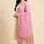 Banarasi pure chiffon silk dupatta in pink colour with zari booti work