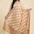 Banarasi pure khaddi georgette silk dupatta in yellow colour with multicolour work