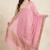 Banarasi pure chiffon silk dupatta in pink colour with zari booti work