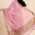 Banarasi pure chiffon silk dupatta in pink colour with zari booti work