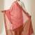 Banarasi pure chiffon silk dupatta in red colour with zari work