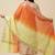 Banarasi pure chiffon silk dupatta in dual shade with zari booti work