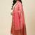 Banarasi pure chiffon silk dupatta in red colour with zari work