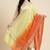 Banarasi pure chiffon silk dupatta in dual shade with zari booti work