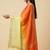 Banarasi pure chiffon silk dupatta in dual shade with zari booti work