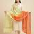 Banarasi pure chiffon silk dupatta in dual shade with zari booti work
