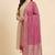 Banarasi pure khaddi georgette silk dupatta in pink colour with minakari work