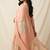 Banarasi pure munga silk dupatta in peach colour with floral rangkart work