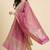 Banarasi pure khaddi georgette silk dupatta in pink colour with minakari work