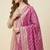 Banarasi pure khaddi georgette silk dupatta in pink colour with minakari work