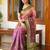 Olive Color Printed,zari border Work Silk Blend Saree