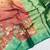 Peach Color Printed,zari border Work Silk Blend Saree