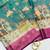 Wine Color Printed,zari border Work Silk Blend Saree