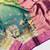 Wine Color Printed,zari border Work Silk Blend Saree