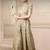 Banarasi Brocade Jumpsuit | Pista Gold Party Wear Ethnic Suit