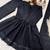 Girls black roman silk pleated anarkali kurta with palazzo & dupatta set