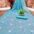 Blue Color  Multicolor floral embroidery Work Silk Blend Saree