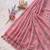Pink Color  Multicolor floral embroidery Work Silk Blend Saree