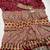 Red Color Printed And Real mirror work Silk Blend Saree