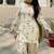 Green printed cameric cotton full stitched farshi salwar suit set