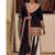 Baby pink embroidery natural crep full stitched sharara palazzo suit set