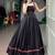 Black Mirror Work Pure Cotton Kutchi Lace Lehenga Choli with Multicolor Tassel Detailing