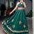 Bottle Green Gamthi Work Lightweight Lehenga Choli With Mirror Work & Gotta Patti Detailing