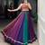 Multicolor Gamthi Mirror Work Georgette Navratri Lehenga Choli with Blouse