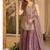 Purple embroidery frendy full stitched sharara palazzo suit set