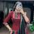 Maroon Black Mirror Lace Work Chinon Navratri Lehenga Choli with Dupatta