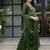 Green embroidery crunchy silk full stitched sharara palazzo suit set