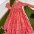 Pink silk blend printed kurta set